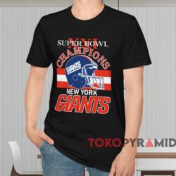 New York Giants Super Bowl Xxi Champions Shirt Black T shirt