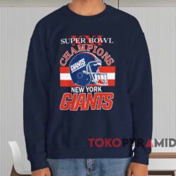 New York Giants Super Bowl Xxi Champions Shirt Navy Sweatshirt