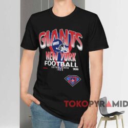 New York Giants Trench 75th Anniversary Shirt Black T shirt