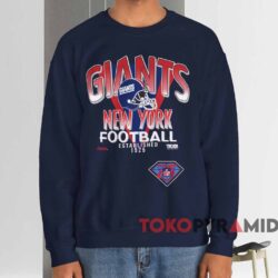 New York Giants Trench 75th Anniversary Shirt Navy Sweatshirt