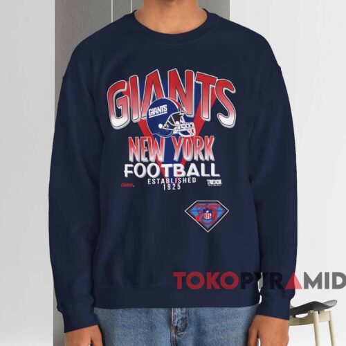 New York Giants Trench 75th Anniversary Shirt Navy Sweatshirt