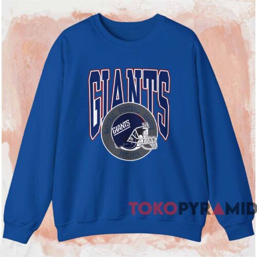 New York Giants Vintage 90s Shirt Blue Sweatshirt