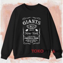 New York Giants World's No 1 Team Quality Football Shirt Black Sweatshirt