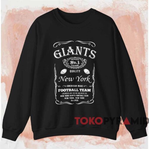 New York Giants World's No 1 Team Quality Football Shirt Black Sweatshirt