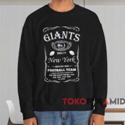 New York Giants World's No 1 Team Quality Football Shirt Black Sweatshirt
