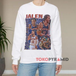 New York Knicks 11 Jalen Brunson Shirt 3 New York Knicks 11 Jalen Brunson White Sweatshirt