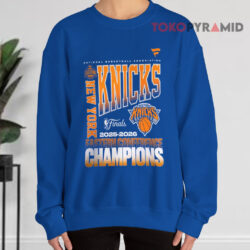 New York Knicks 2025 2026 Nba Eastern Conference Champions Blue Sweatshirt