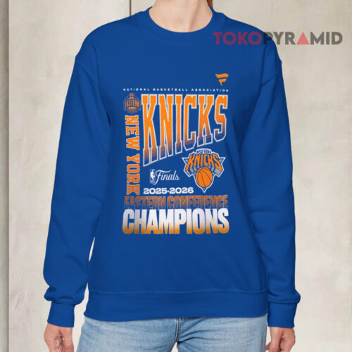 New York Knicks 2025 2026 Nba Eastern Conference Champions Sweatshirt