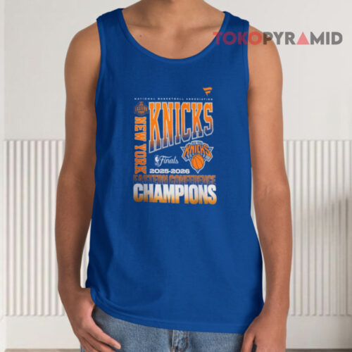 New York Knicks 2025 2026 Nba Eastern Conference Champions Tank Top