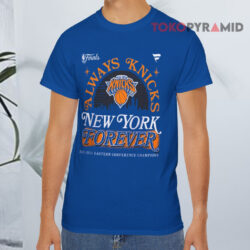 New York Knicks 2026 Nba Eastern Conference Champions Blue T shirt