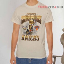 New York Knicks Cream 2026 NBA Finals Champions T-Shirt 3 New York Knicks Cream 2026 NBA Finals Champions Shirt