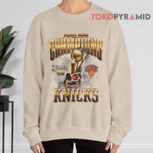 New York Knicks Cream 2026 NBA Finals Champions Sweatshirt New York Knicks Cream 2026 NBA Finals Champions Sweatshirt