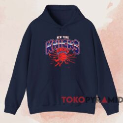New York Knicks Earthquake Basketball Premium T-Shirt 2 New York Knicks Earthquake Basketball Premium T shirt Navy Hoodie