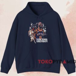 New York Knicks Jalen Brunson 2024 Signature T-shirt 2 New York Knicks Jalen Brunson 2024 Signature T shirt Navy Hoodie