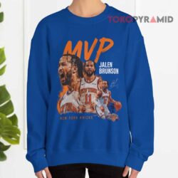 New York Knicks Jalen Brunson Mvp Nba Finals Blue Sweatshirt