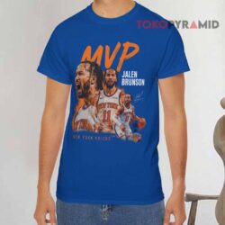 New York Knicks Jalen Brunson Mvp Nba Finals Blue T shirt