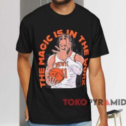New York Knicks Jalen Brunson The Magic Is In The Work T shirt Black T shirt