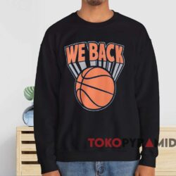 New York Knicks We Back T-shirt 4 New York Knicks We Back T shirt Black Sweatshirt