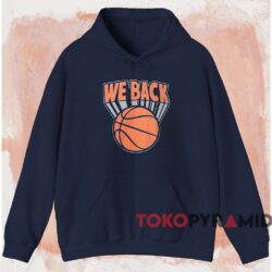 New York Knicks We Back T-shirt 2 New York Knicks We Back T shirt Navy Hoodie