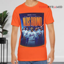 New York Mets Are Nlds Bound Mlb 2024 Poster Orange T shirt