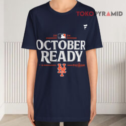 New York Mets October Ready 2024 MLB Postseason Shirt 4 New York Mets October Ready 2024 Mlb Postseason Navy T shirt