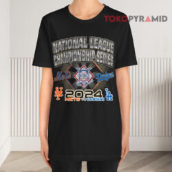 New York Mets Vs Los Angeles Dodgers 2024 Nlcs Matchup Franklin Black T shirt
