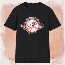 New York Yankees 1903-2003 100th Anniversary Shirt Black T shirt