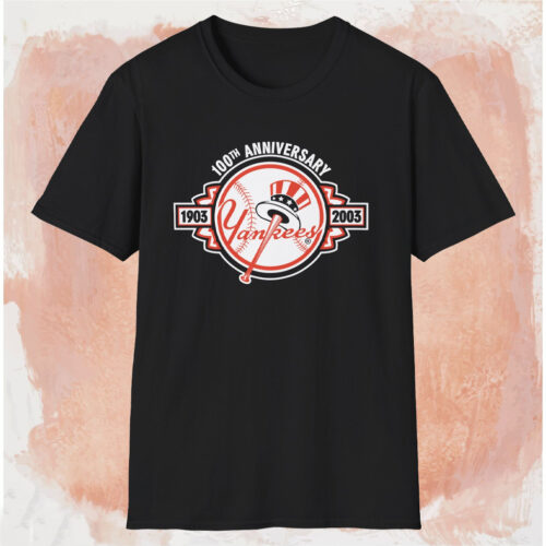 New York Yankees 1903-2003 100th Anniversary Shirt Black T shirt New York Yankees 1903-2003 100th Anniversary Shirt Black T shirt