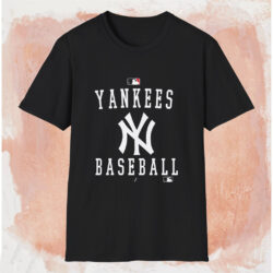 New York Yankees Baseball Club Shirt Black T shirt
