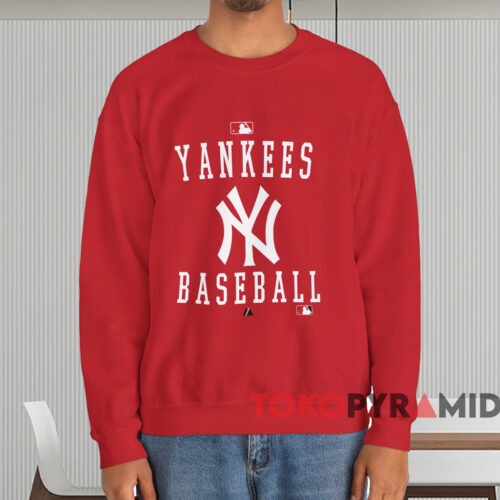 New York Yankees Baseball Club Shirt Red Sweatshirt