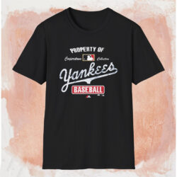 New York Yankees Cooperstown Property Of Shirt Black T shirt