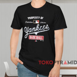 New York Yankees Cooperstown Property Of Shirt Black T shirt
