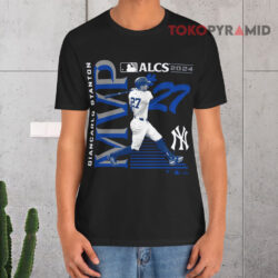 New York Yankees Giancarlo Stanton 2024 American League Championship Series Mvp Black T shirt