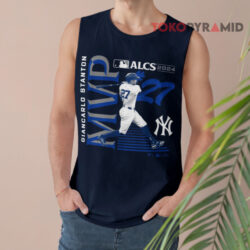 New York Yankees Giancarlo Stanton 2024 American League Championship Series MVP Shirt 2 New York Yankees Giancarlo Stanton 2024 American League Championship Series Mvp Tank Top