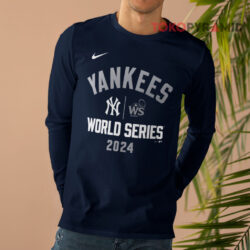 New York Yankees Nike 2024 World Series Arched Lockup Long sleeved