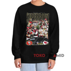 NFL Chiefs Vs 49ers Super Bowl 2024 Shirt 4 Nfl Chiefs Vs 49ers Super Bowl Lviii Black Long sleeved