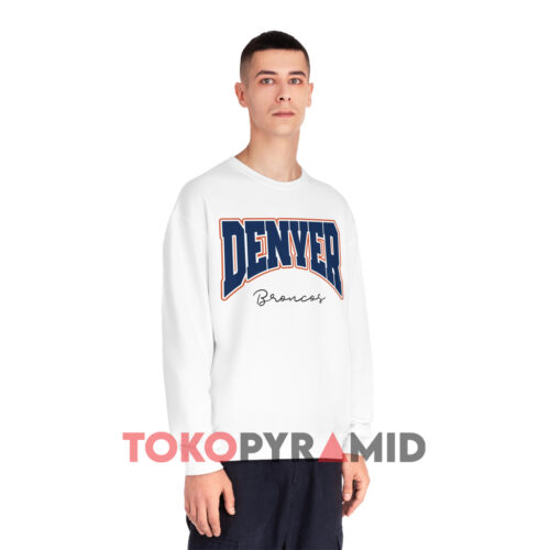 Nfl Denver Broncos Football White Sweatshirt Nfl Denver Broncos Football White Sweatshirt