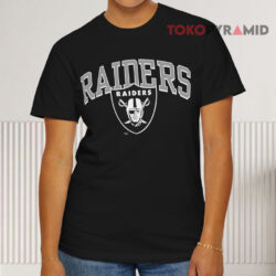 Nfl Las Vegas Raiders Logo 7 Black T shirt