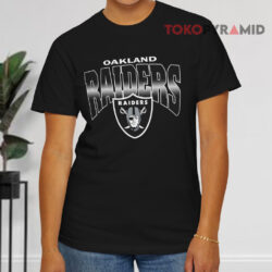 Nfl Oakland Raiders Logo Black T shirt
