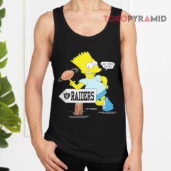 Nfl Raiders Bart Simpson Cartoon Tank Top
