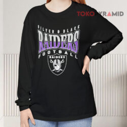 NFL Raiders Silver & Black Football Shirt 4 Nfl Raiders Silver & Black Football Long sleeved