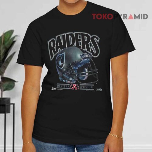 Nfl Raiders Western Division Salem Black T shirt