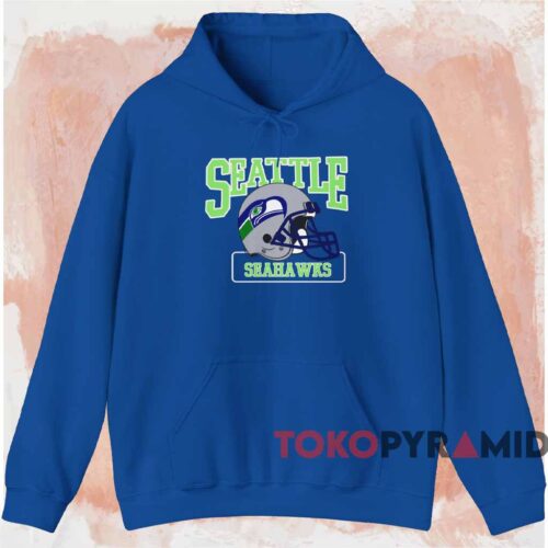 Nfl Seattle Seahawks Helmet Shirt Blue Hoodie