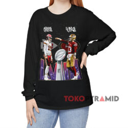 Nfl Super Bowl Lviii Chiefs Vs 49ers Black Long sleeved