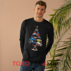 Nice Mustang Car Christmas Tree Black Long sleeved