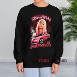 Nicki Minaj Pink Friday 2 Tour 2024 Black Long sleeved