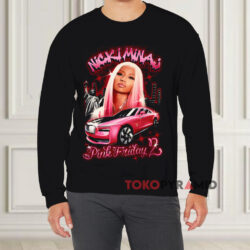 Nicki Minaj Pink Friday 2 Tour 2024 Black Sweatshirt Front