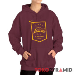 Nike Lakers Kobe Bryant Black Mamba Retirement Banner Drifit Hoodie