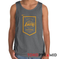 Nike Lakers Kobe Bryant Black Mamba Retirement Banner Drifit Tank Top