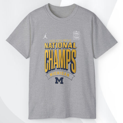 Nike Michigan Wolverines 2026 Ncaa Basketball National Champions T shirt Nike Michigan Wolverines 2026 Ncaa Basketball National Champions T shirt
